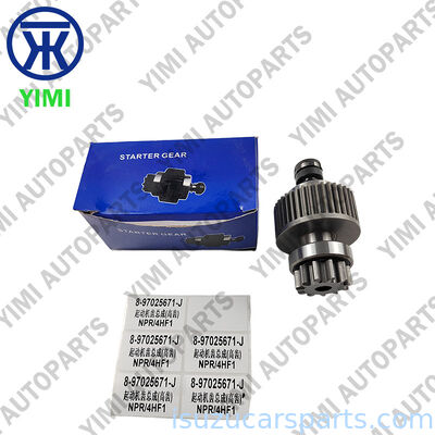 गुणवत्ता 11 दांत स्टार्टर पिनियन क्लच असेंबली 8-97025671-0 8970256710 OEM स्टैंडर्ड साइज़ स्टार्टर ओवररनिंग क्लच ISUZU NPR66 NKR66 NKS58 4HF1 4BE1 के लिए कारखाना